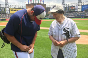 Sister Ann Rubly Throws Out First Pitch At Chicago White Sox Game